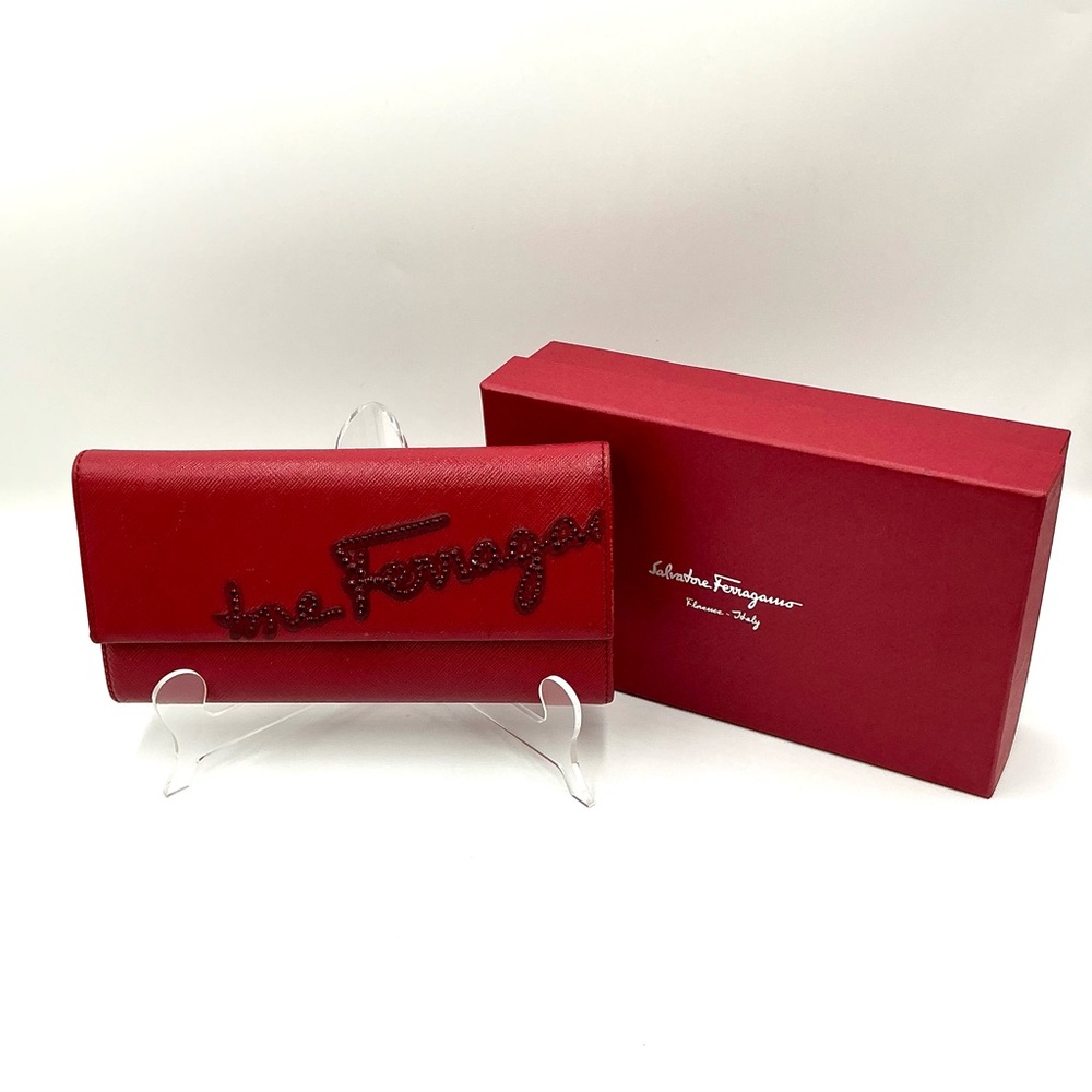 Salvatore Ferragamo Red Continental Wallet #1044